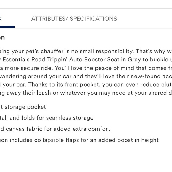 Petco car /booster seat for pets under 25 lbs - Picture 10 of 10